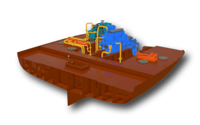 Aft double bottom section